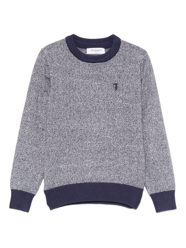 Maglione blu scuro per bambino TBA25112MA PEA Trussardi Kids 