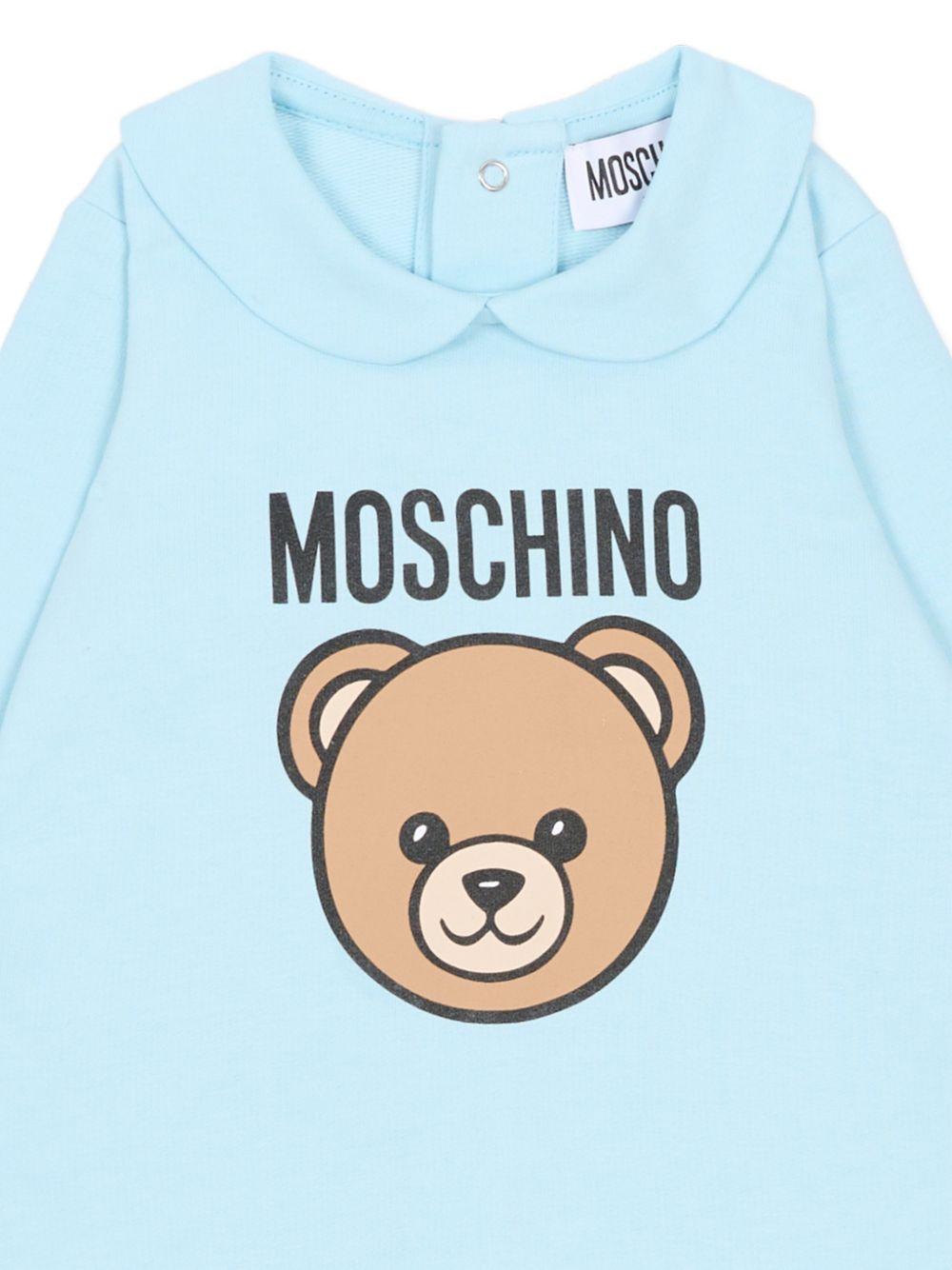 Tutina azzurra per neonato MUY098LCA19 40304 Moschino Kids 