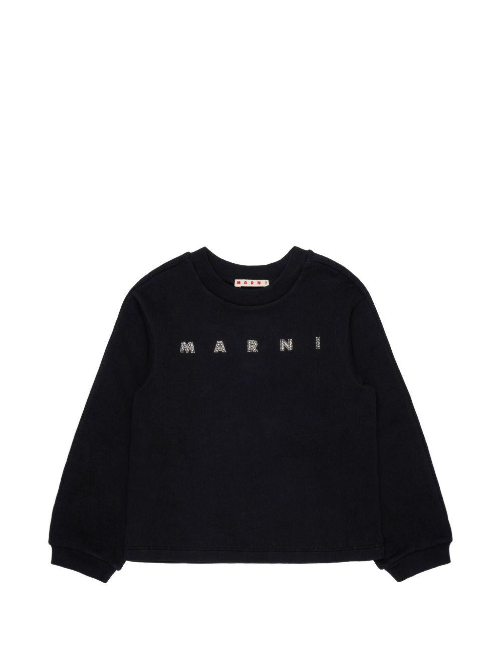 Felpa nera per bambina M02016M00SH 0M900 Marni Kids 
