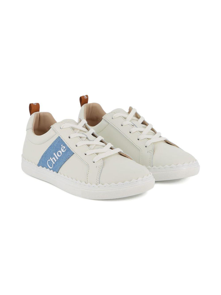 Sneakers bianco/azzurro per bambina C20887 117 Chloe 