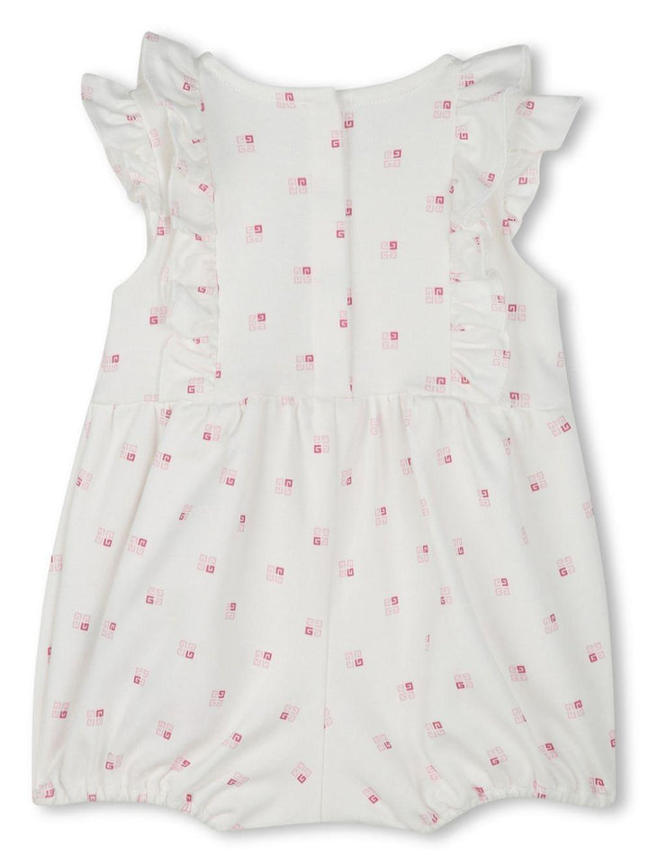Pagliaccetto bianco per neonata