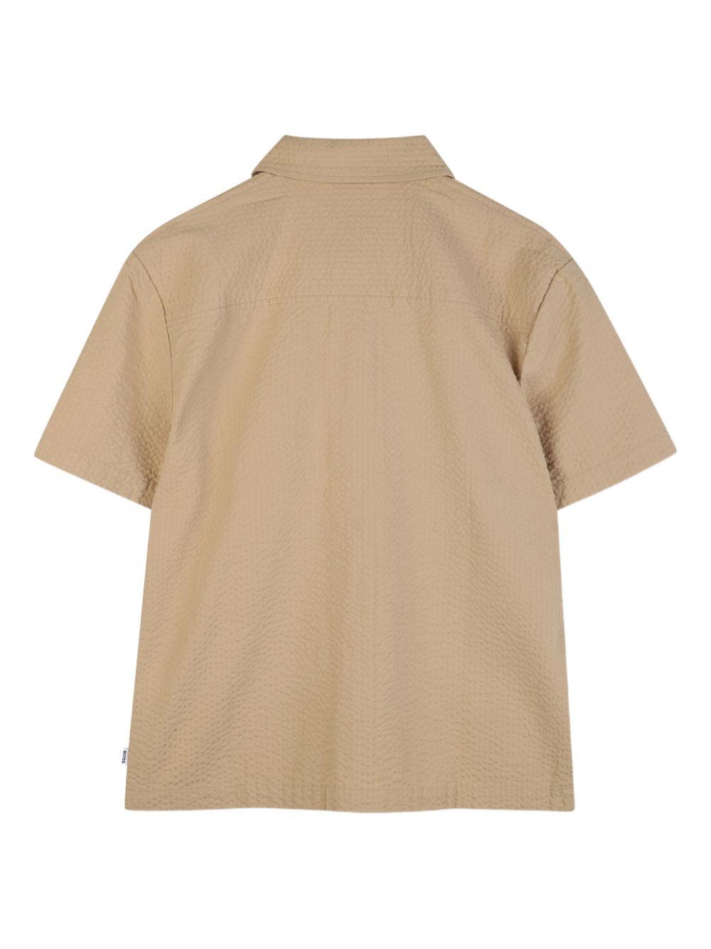 Camicia marrone chiaro per bambino J52946 249 Boss Kids 