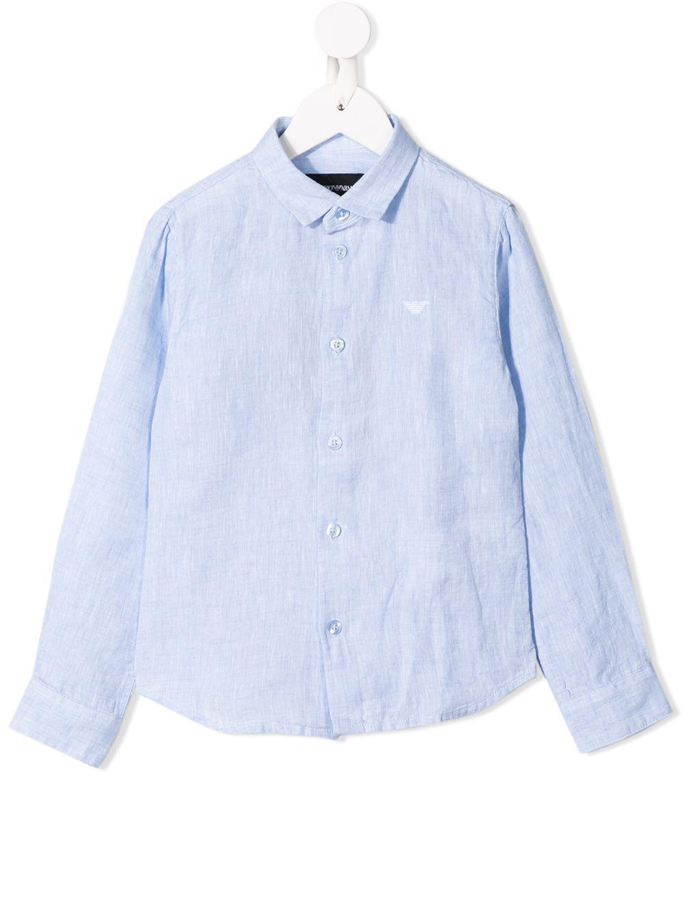 Camicia celeste per bambino 8N4CJ93NEEZ 0744 Emporio Armani Kids 
