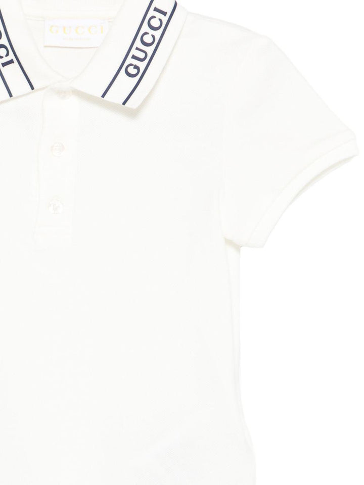 Polo beige per neonato 805415XJHNL 9024 Gucci Kids 