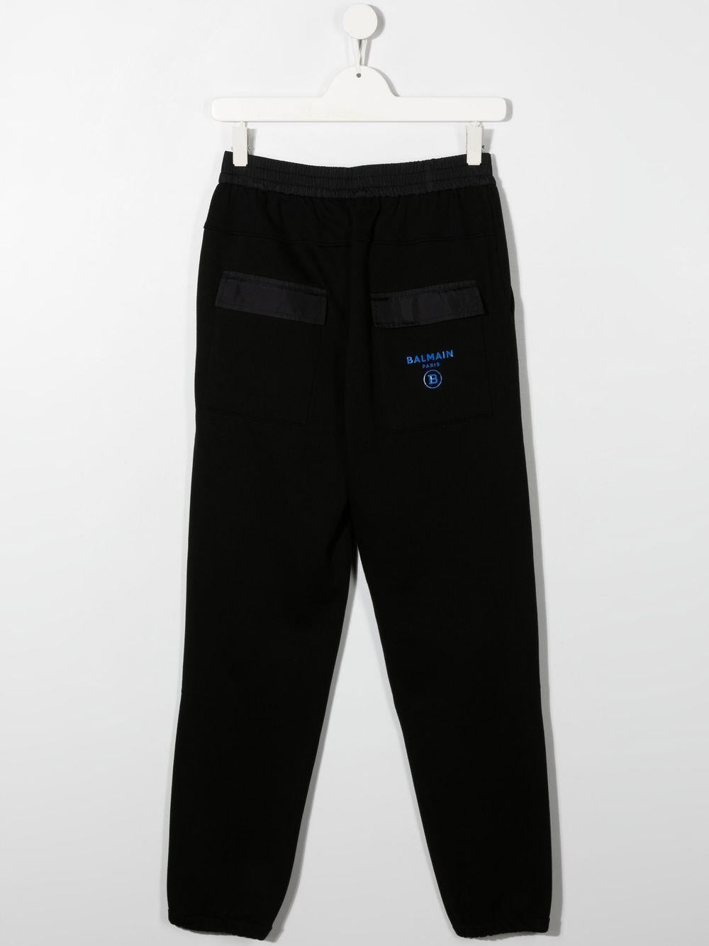 Pantalone nero per bambino con logo