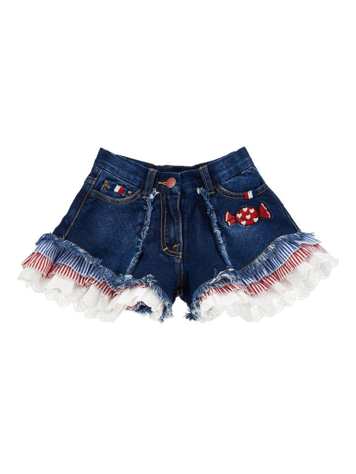 Bermuda di jeans per bambina 19G4017015 0055 Monnalisa Kids 