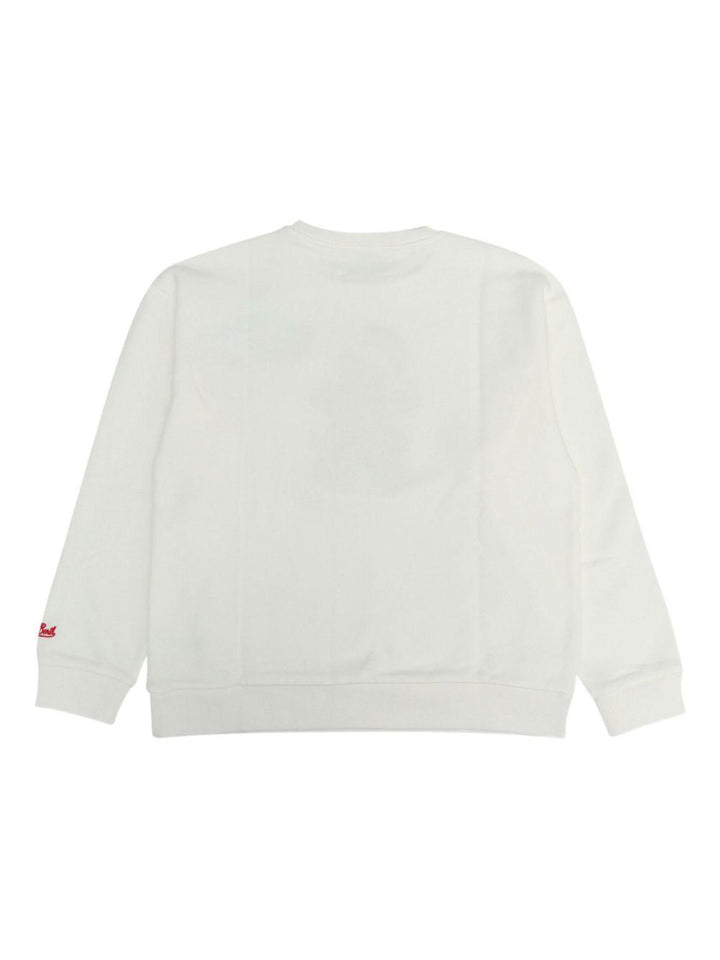 Felpa bianca per bambina BRN0002 01086I MC2 Saint Barth Kids 