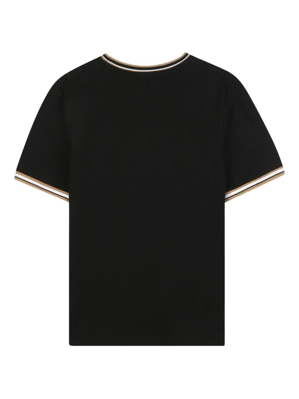 T-shirt nera per bambino J52368 09B Boss Kids 