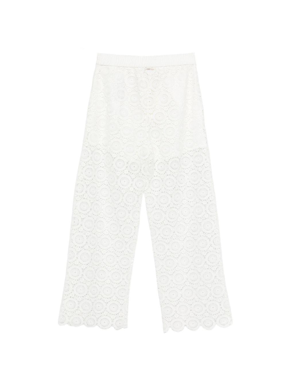 Pantalone bianco per bambina 261GJ2Q21 00526 Twin Set 