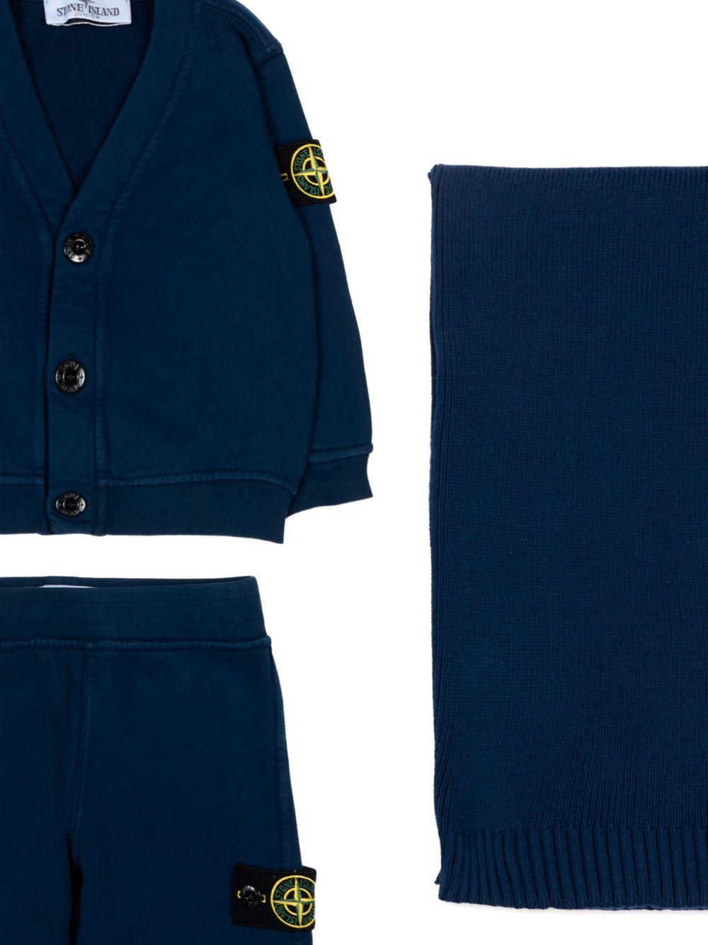 Completo bly navy per neonato 6M200001S0917 V0020 Stone Island Kids 