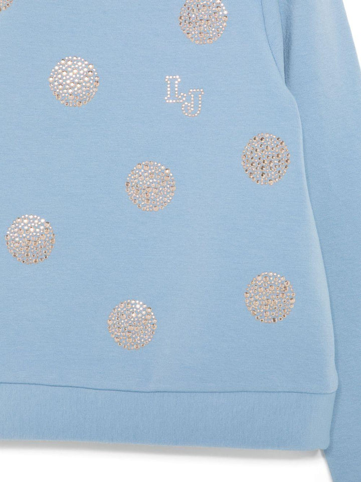 Cornflower blue sweatshirt for girls