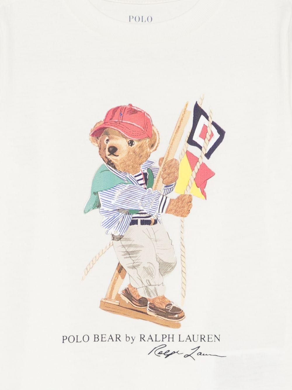 T-shirt bianco per bambino 322A12428 002 Ralph Lauren Kids 