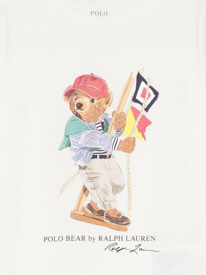 T-shirt bianco per bambino 322A12428 002 Ralph Lauren Kids 