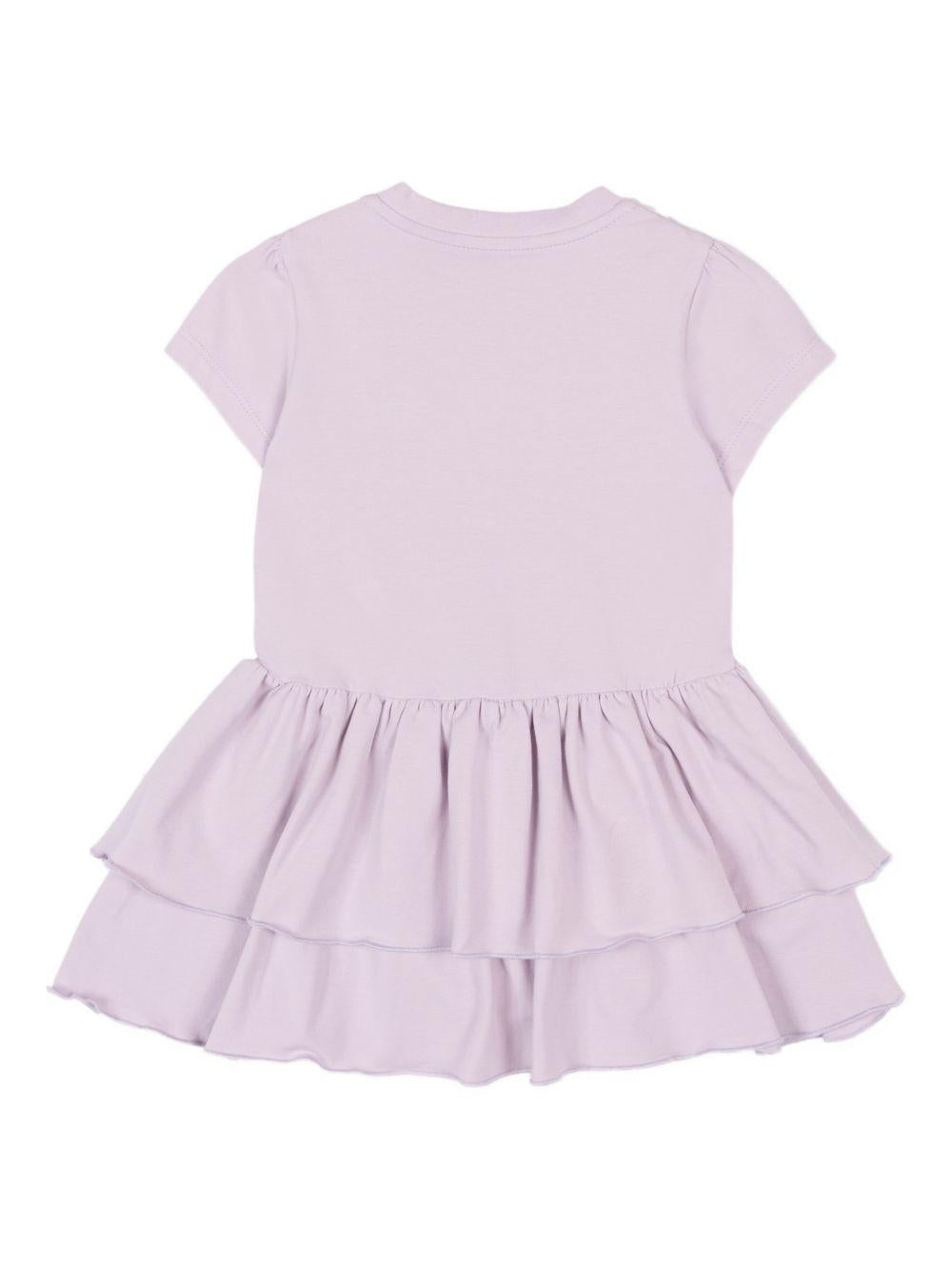 Abito viola chiaro per neonata 9518I0000489AUM 509 Moncler Kids 