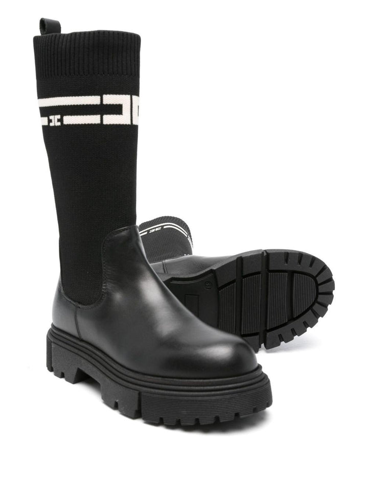Stivali nere per bambina F4A6E04271316 930 Elisabetta Franchi Kids 