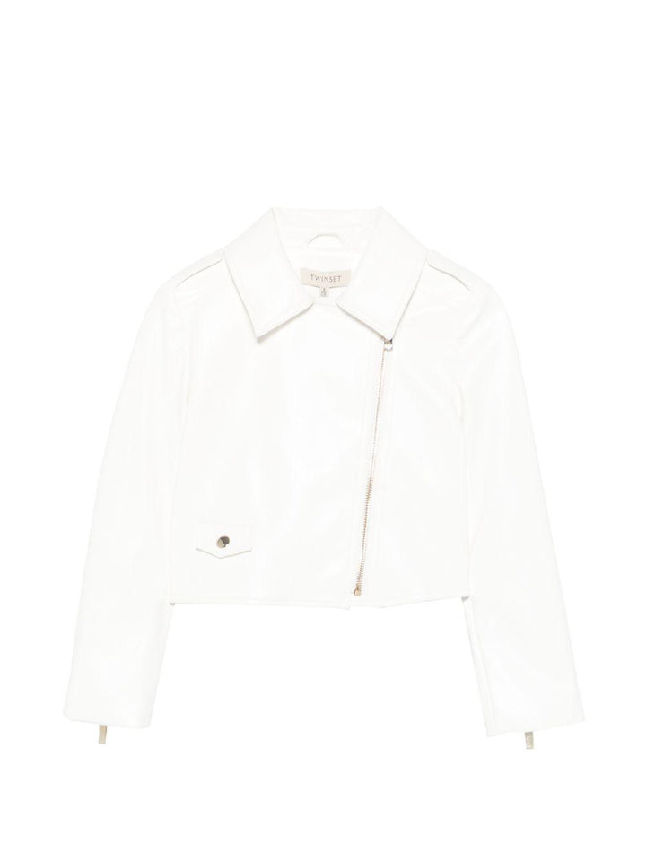 Giacca bianca per bambina 261GJ2053 00526 Twin Set 