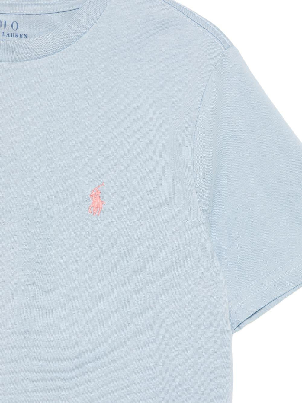T-shirt celeste per bambino 323832904 509 Ralph Lauren Kids 