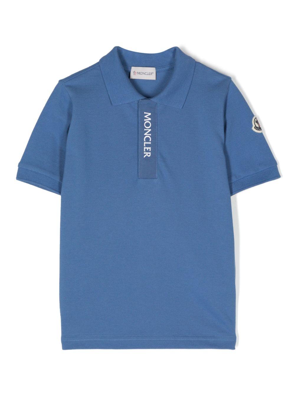 Blue t-shirt for boys with logo