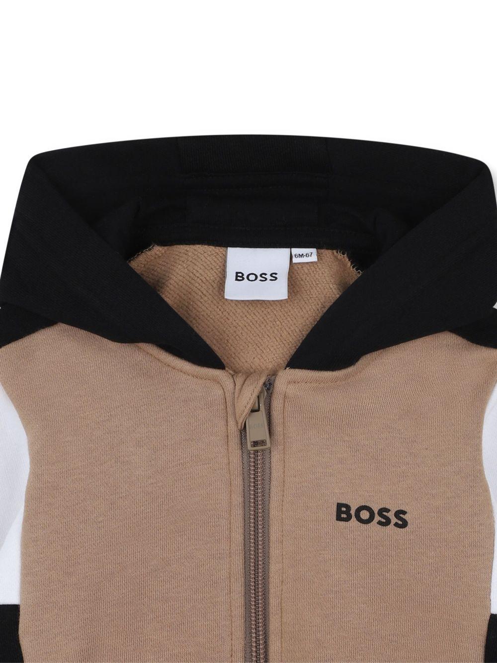 Felpa tricolore per neonato J52447 269 Boss Kids 