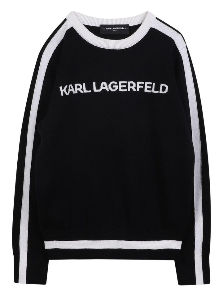Maglione nero/bianco per bambino Z30936 M41 Karl Lagerfeld Kids 