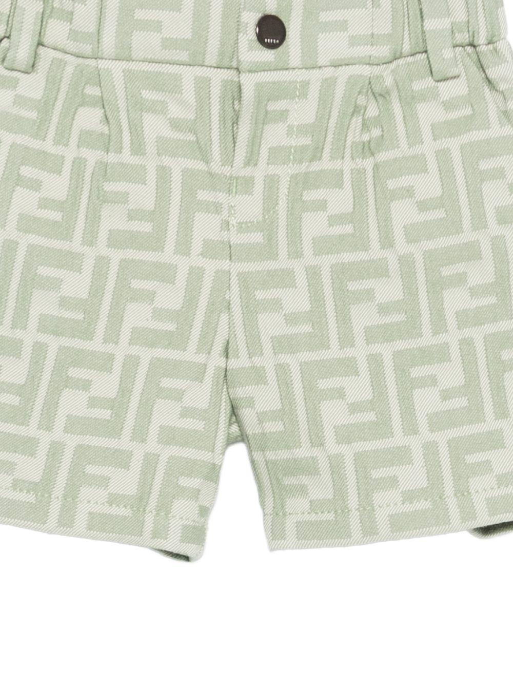 Bermuda verde per neonato BMF266AVW1 F1DS6 Fendi Kids 