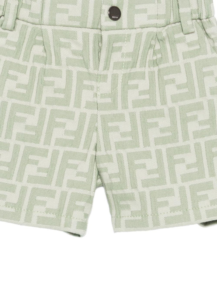 Bermuda verde per neonato BMF266AVW1 F1DS6 Fendi Kids 