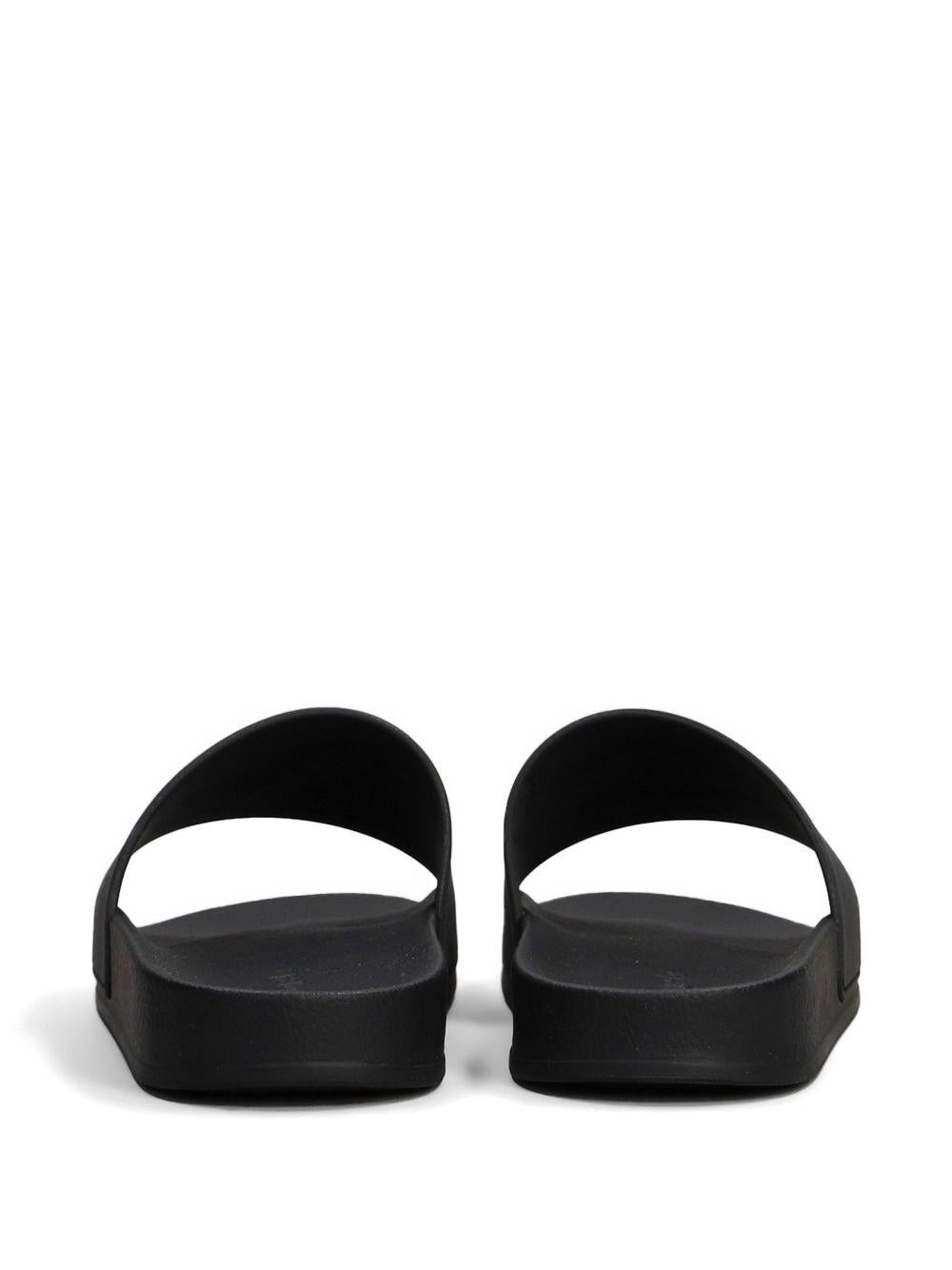 Ciabatte nere/bianche per bambino PMIC017S26MAT004 1001 Palm Angels 