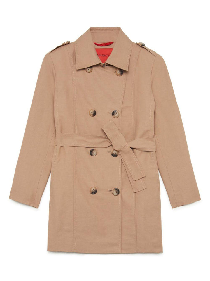 Trench beige per bambina di Max&co Kids