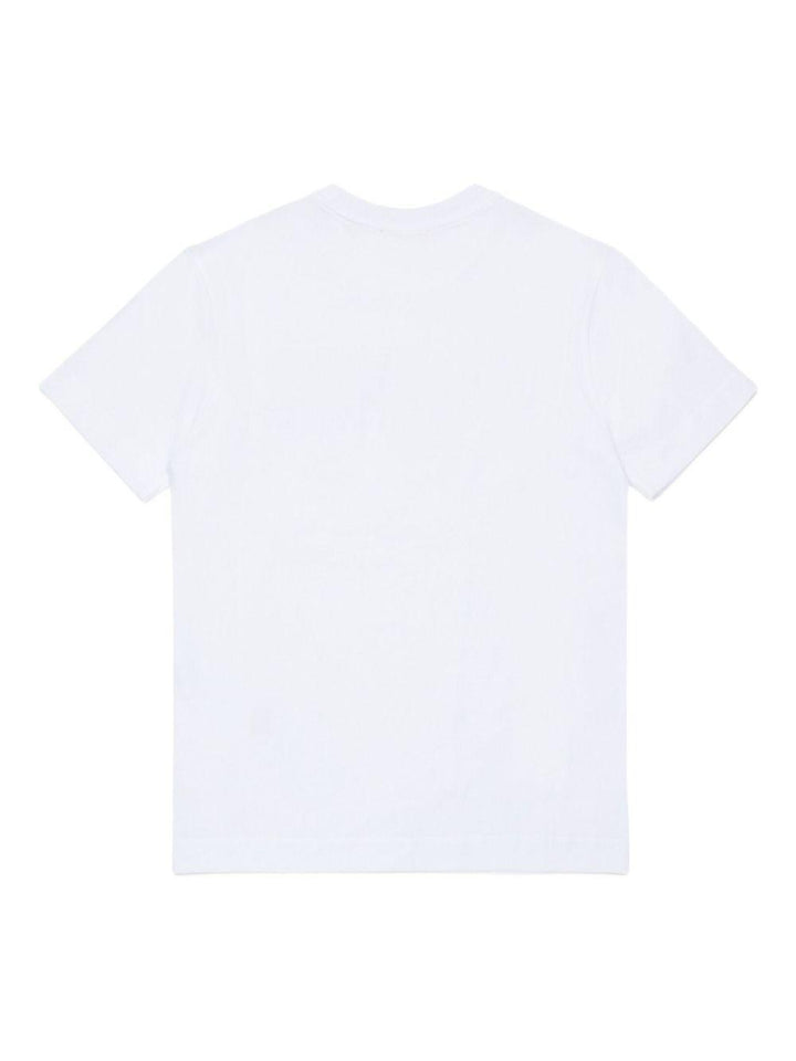 T-shirt bianca per bambino J0247500YI9 K100 Diesel Kids 