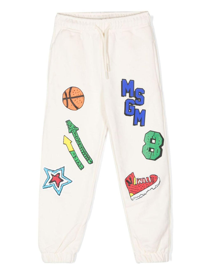 White cotton trousers for children