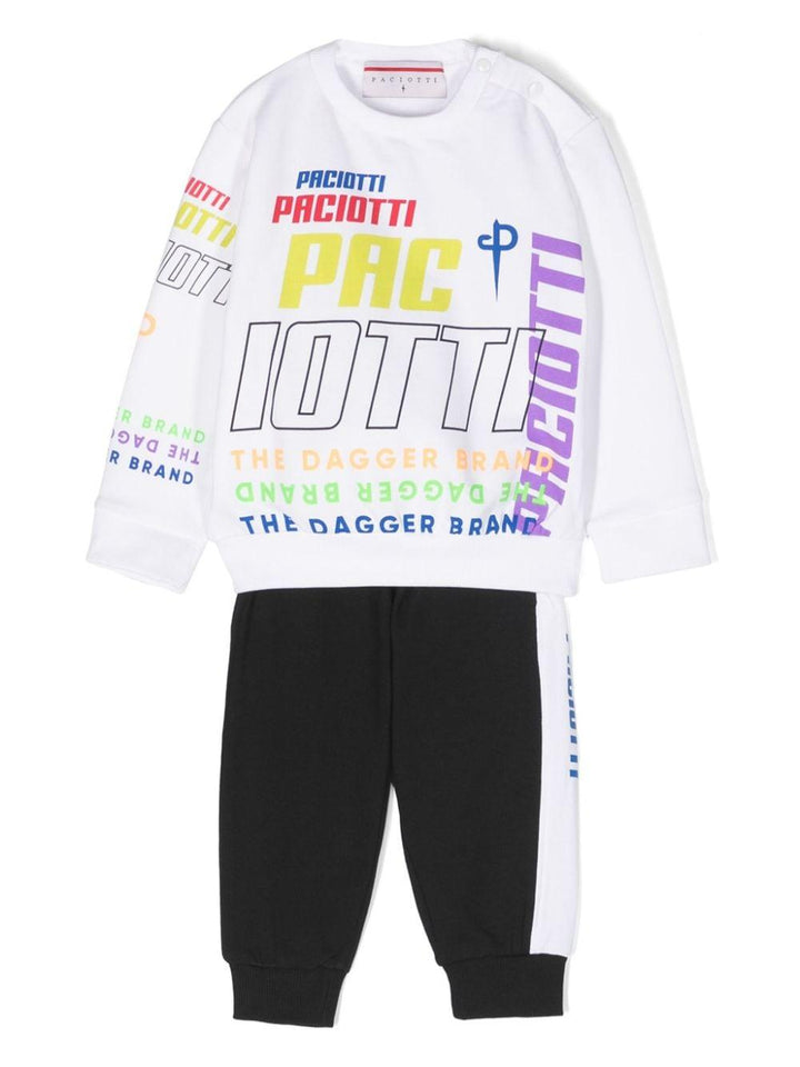 Black and white sports outfit for newborns