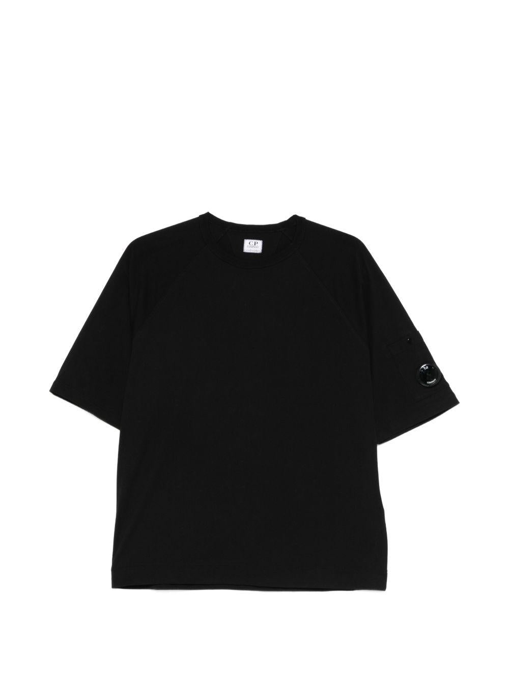 T-shirt nero per bambino CMM00RLAA17 60100 C.P Company Kids 