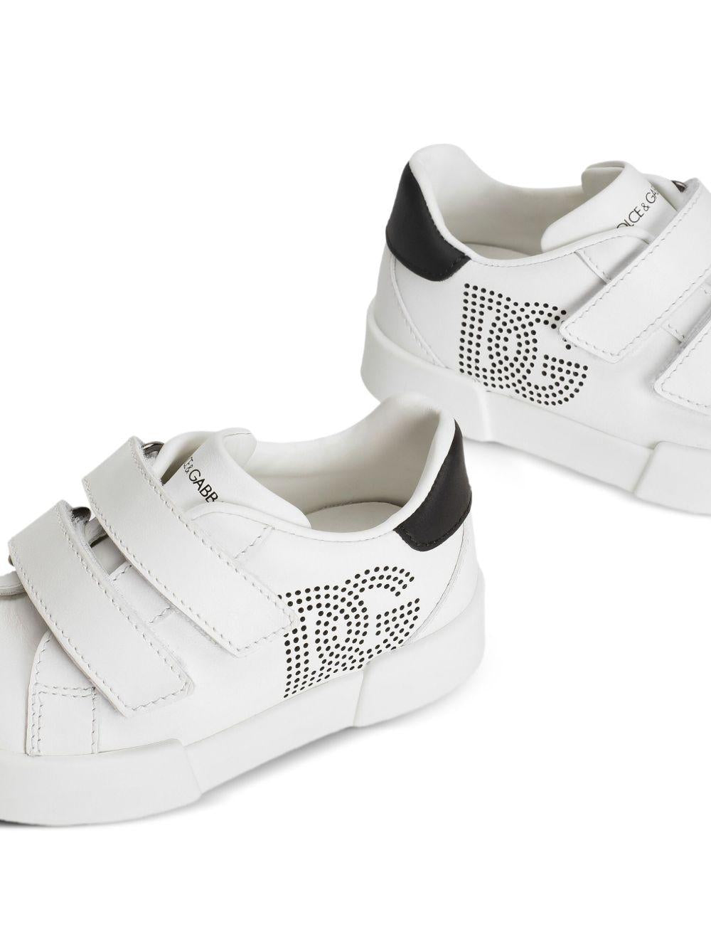 Sneakers bianche per neonato DN0231A1196 89697 Dolce & Gabbana Kids 
