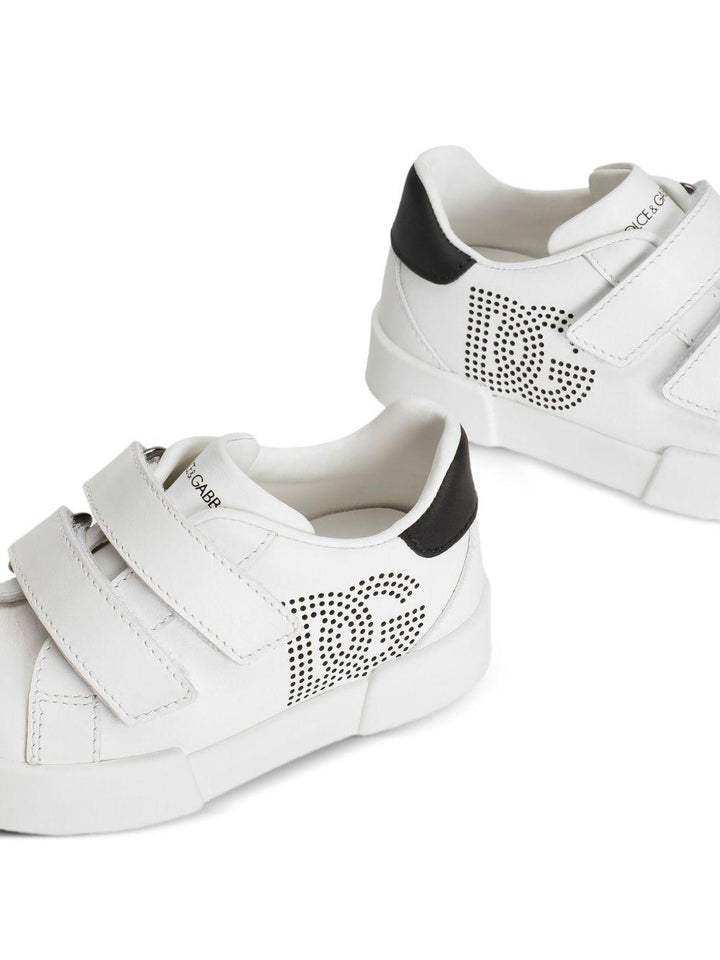 Sneakers bianche per neonato DN0231A1196 89697 Dolce & Gabbana Kids 