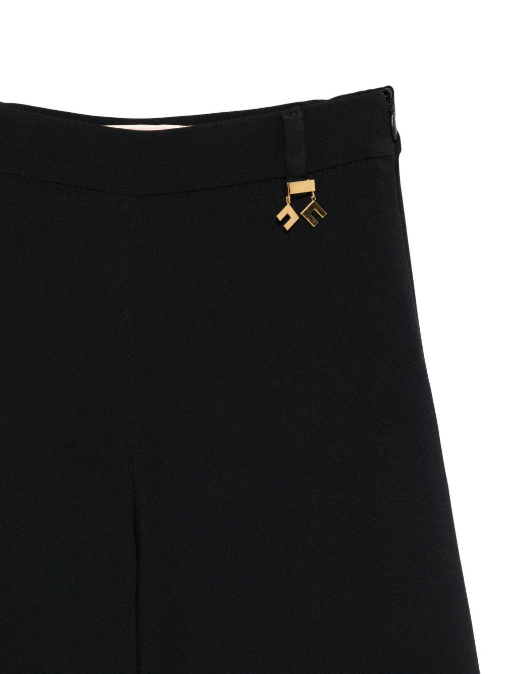 Pantalone nero per bambina EFPA3030GA085 N000 Elisabetta Franchi Kids 