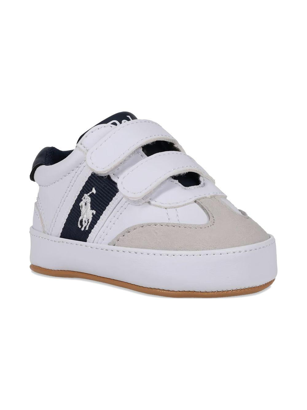 Sneakers bianche/blu per neonato RL03387101 HER Ralph Lauren Kids 