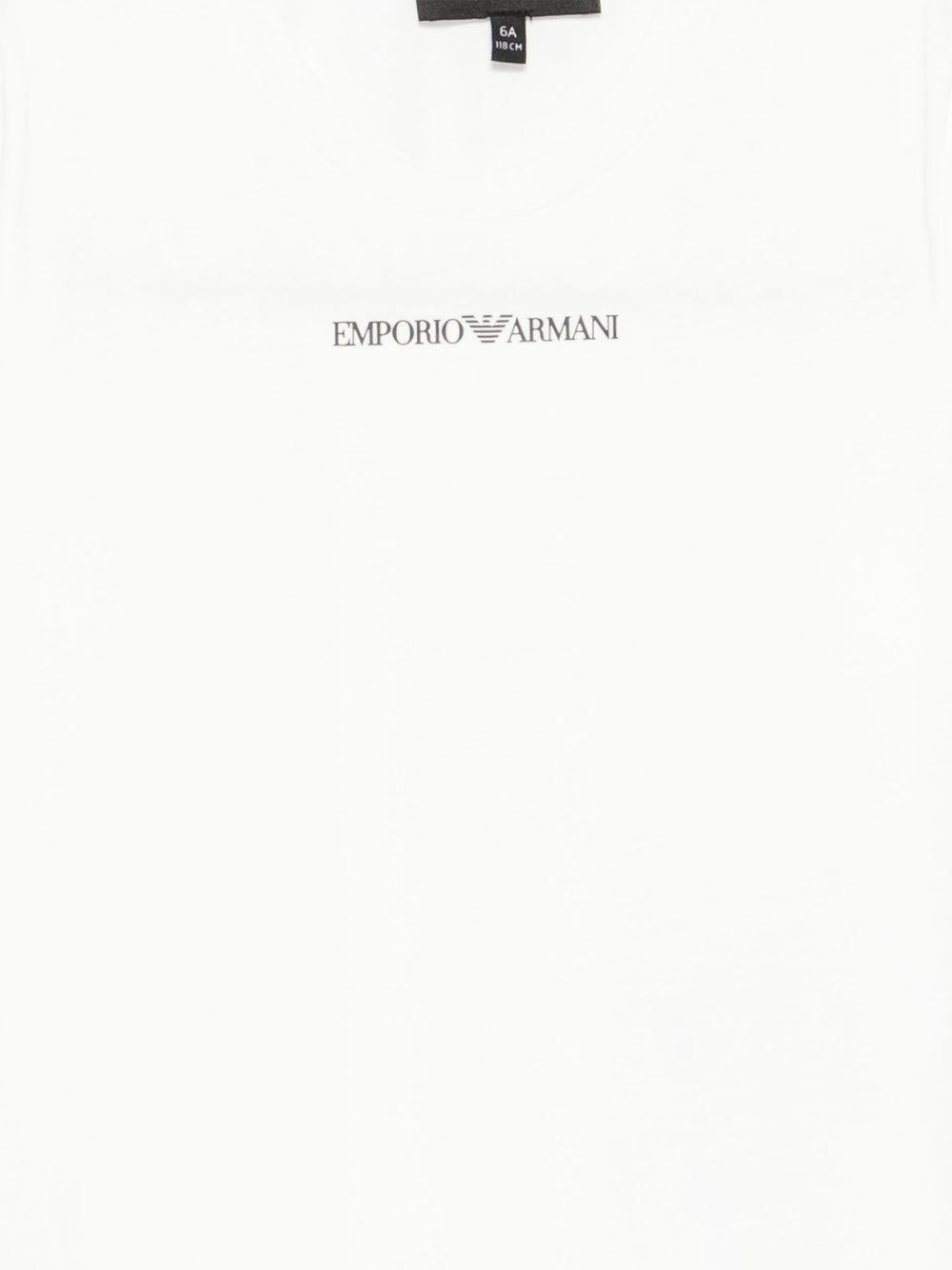 T-shirt bianca per bambino EB000421AF15013 M0135 Emporio Armani Kids 