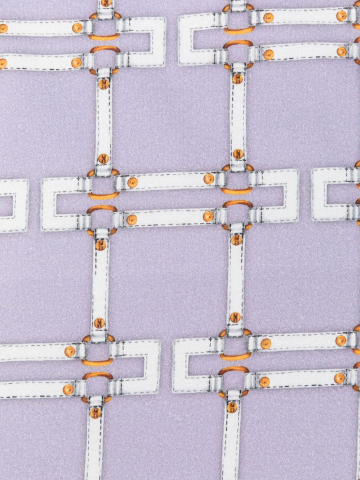 Coperta lilla per neonata ENCO0840JFE01 D881 Elisabetta Franchi Kids 