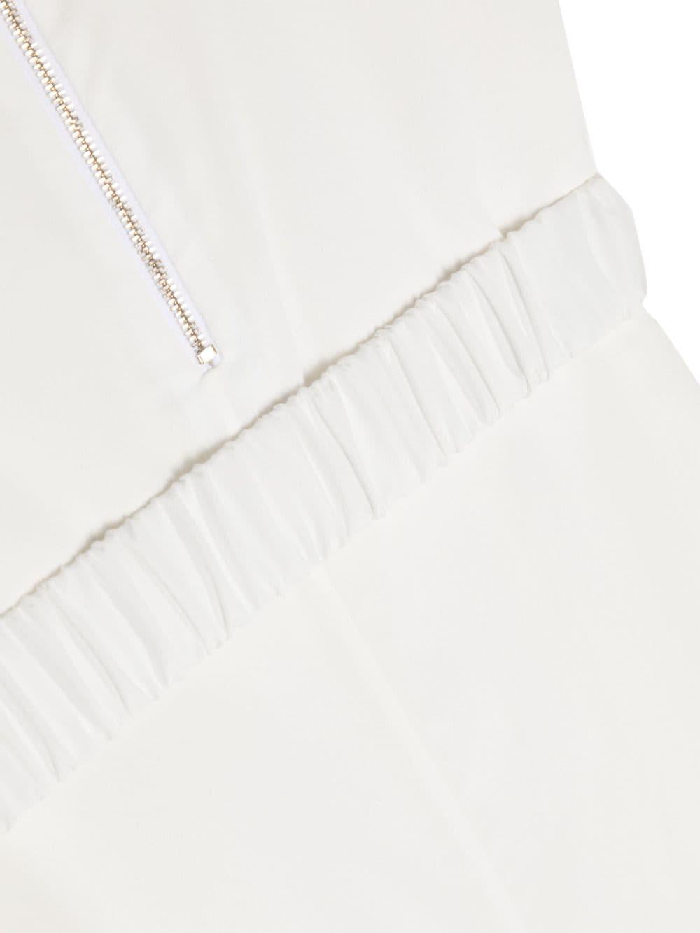 Abito bianco per bambina con logo