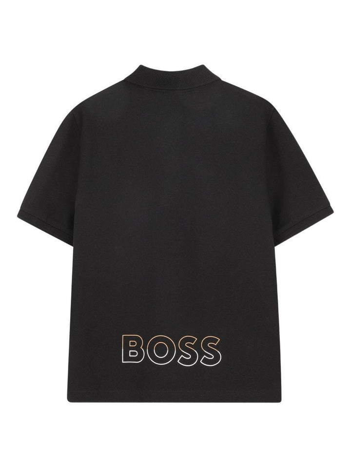 Polo nera per bambino J52954 09B Boss Kids 