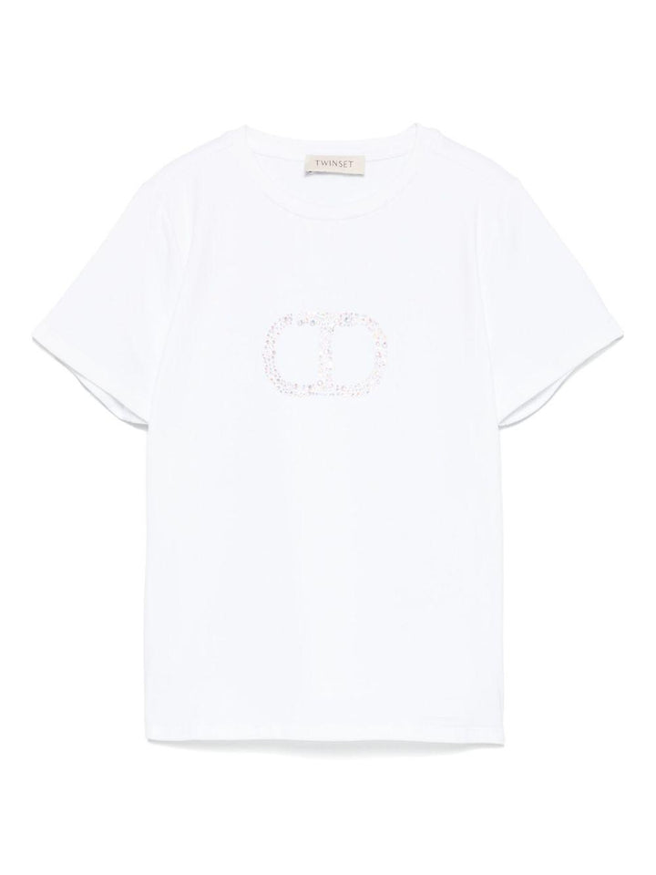 T-shirt bianco per bambina
