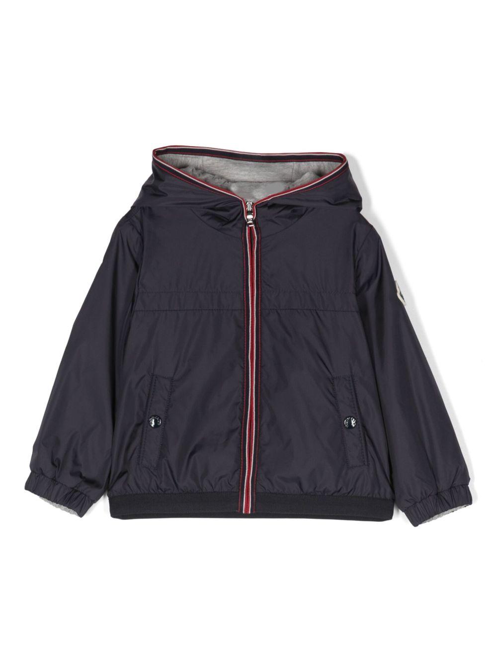 Giubbotto blu scuro per neonato 9511A0002253A5E 742 Moncler Kids 