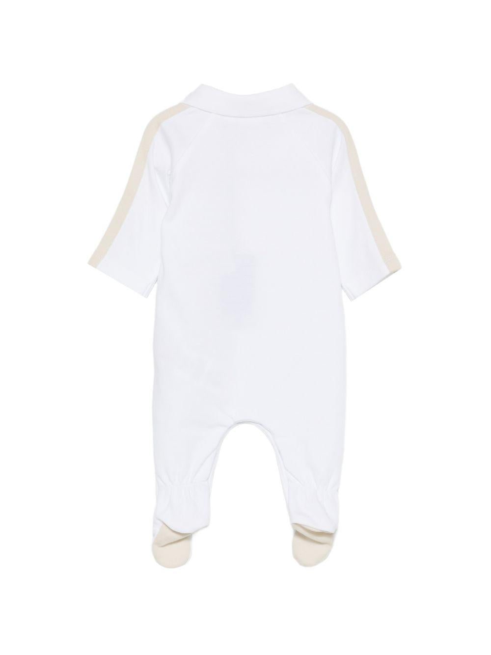 Tutina bianca/beige per neonato J53041 10P Boss Kids 