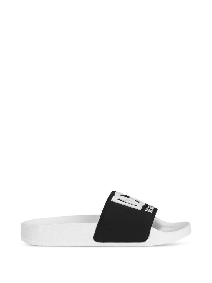 Ciabatte bianco/nero per bambino DD0318AH037 8B939 Dolce & Gabbana Kids 