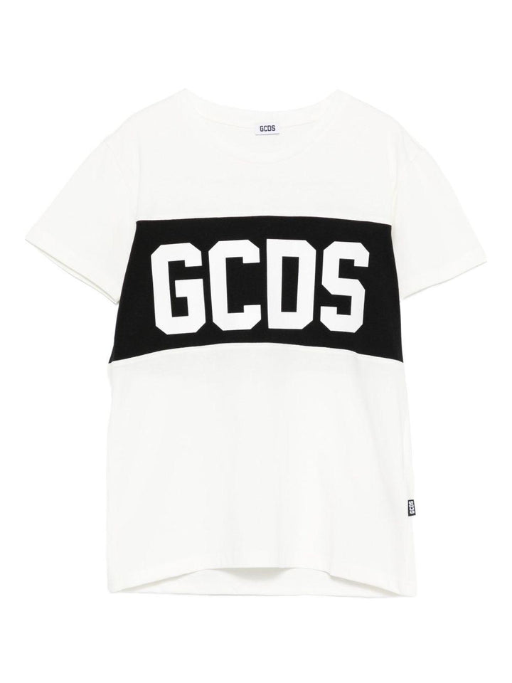 T-shirt bianco per bambino B2JU2329JF1 15 Gcds Kids 