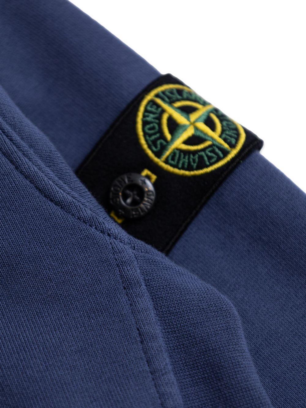 Felpa blu per bambino 66100005S0040 V0028 Stone Island Kids 
