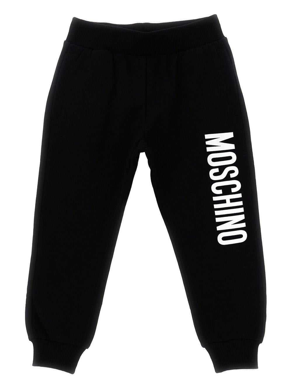 Completo nero per bambino HUK04ELDA21 60100 Moschino Kids 