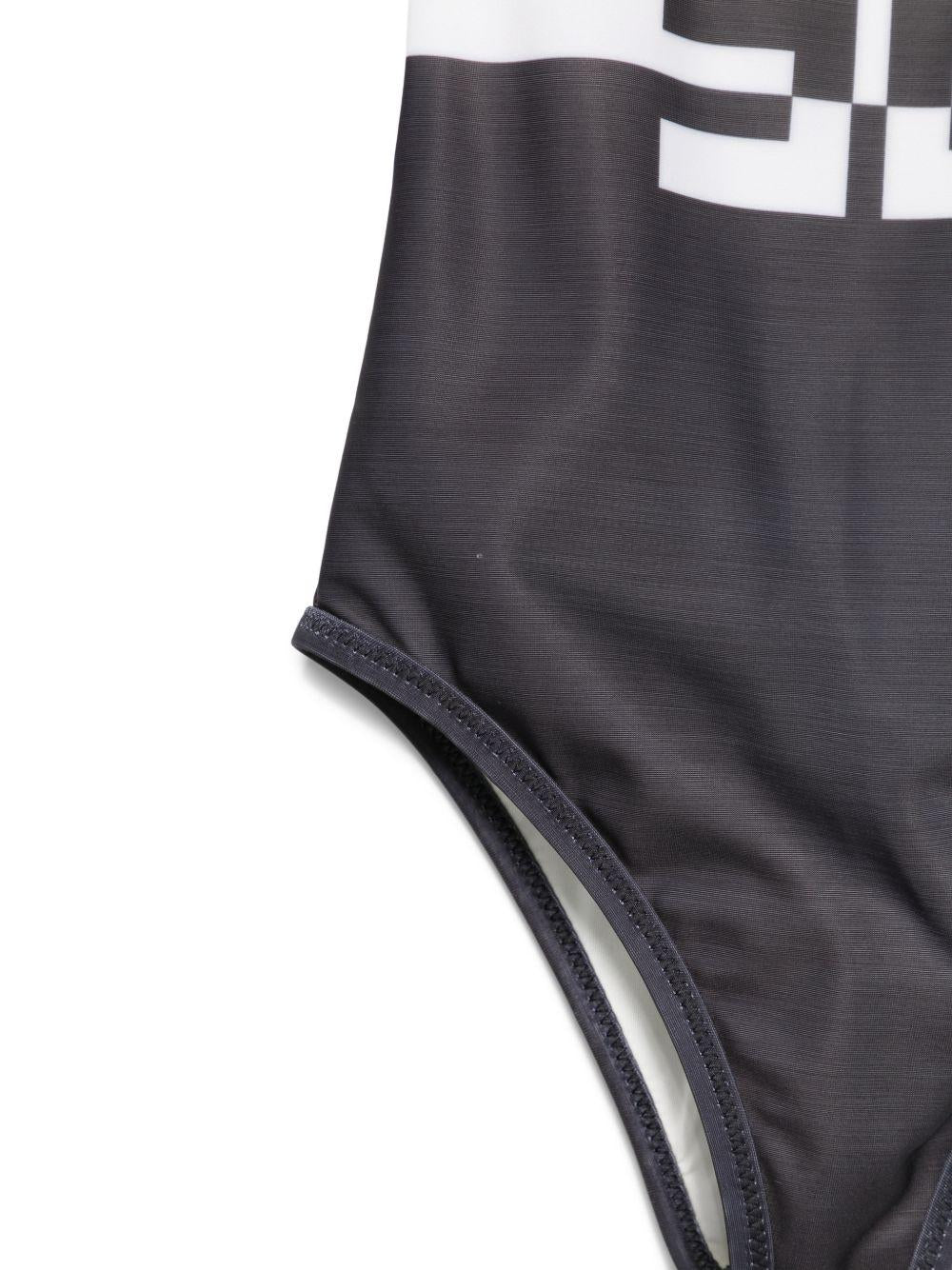 Costume bianco/nero per bambina EFSW026CJT004 D505 Elisabetta Franchi Kids 