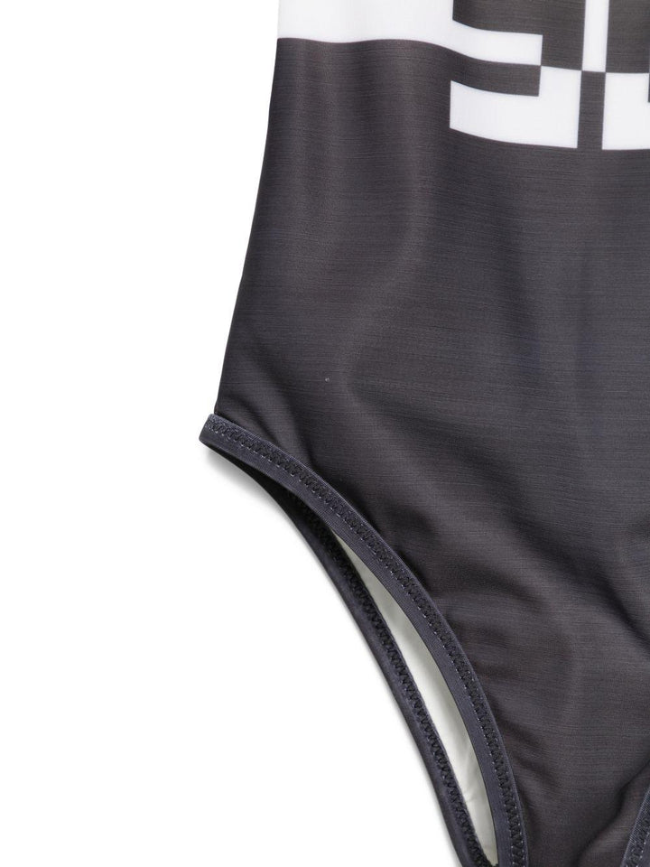 Costume bianco/nero per bambina EFSW026CJT004 D505 Elisabetta Franchi Kids 