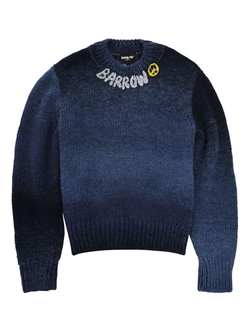 Maglione blu per bambino con logo